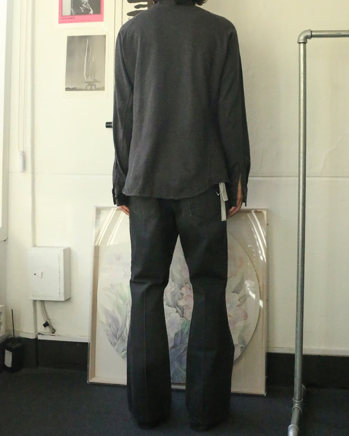 존 로렌스 설리반 블랙 부츠컷 데님팬츠  상품이미지2