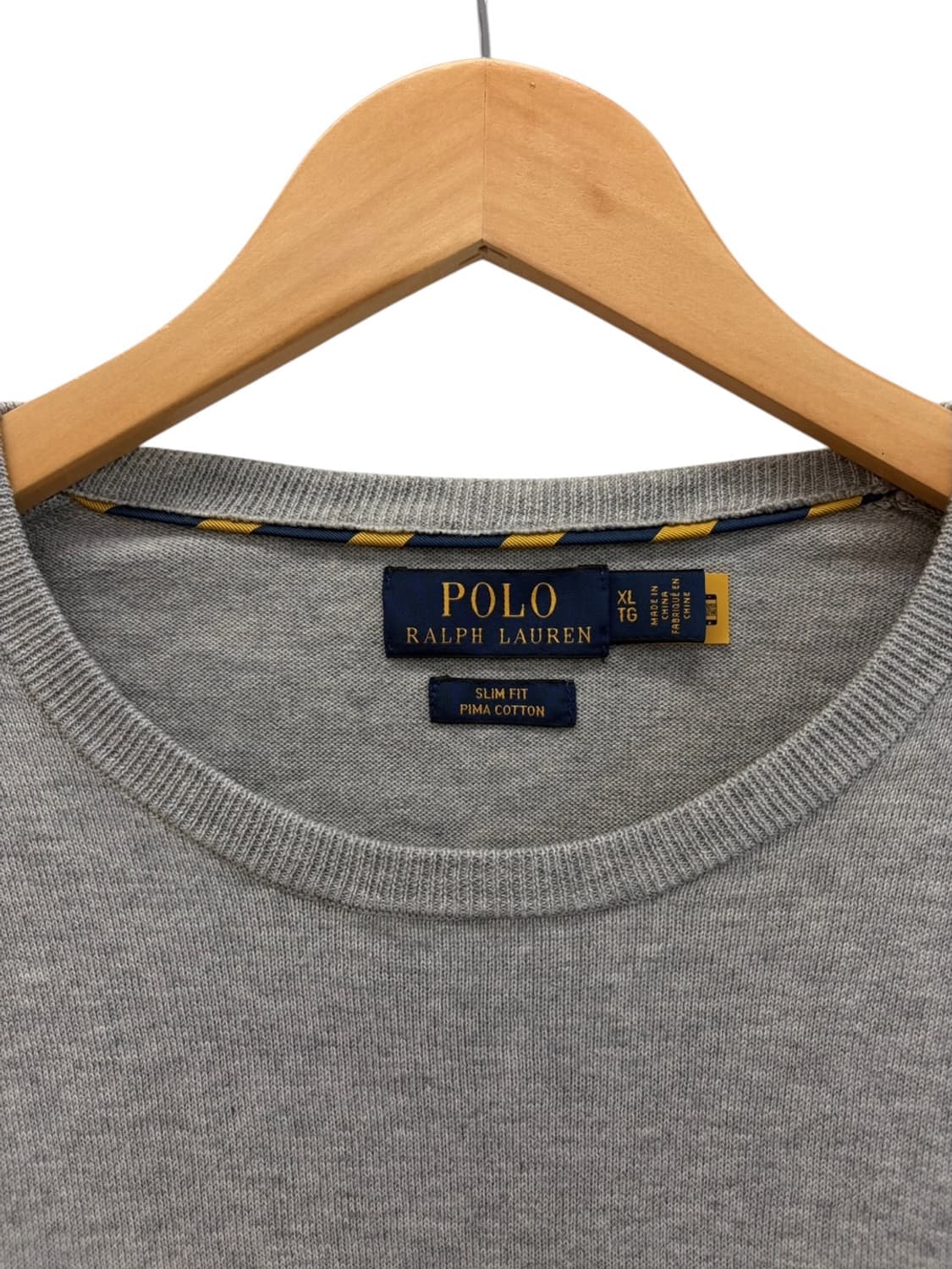 폴로 피마코튼 니트 그레이 (XL) 상품이미지3
