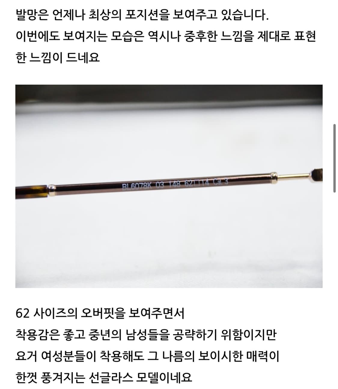 정품)발망 궁민남편 차인표 선글라스  상품이미지8