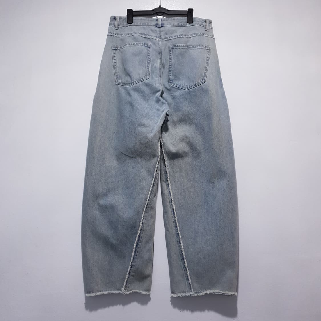 인사일런스 신형 컷오프 커브드 데님 팬츠 청바지 라이트블루 연청 M 33 상품이미지9