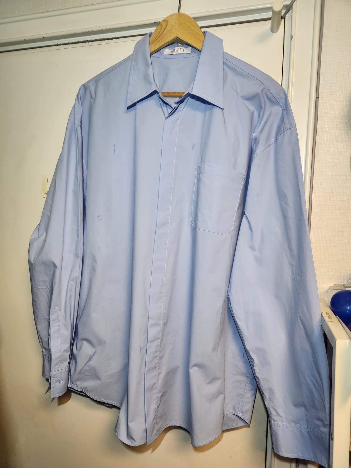 드로우핏 페이퍼 코튼 오버핏 셔츠 L 상품이미지1