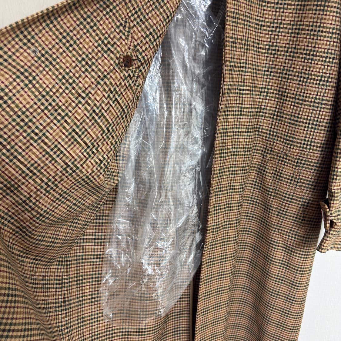 KENZO 겐조 체크 트렌치 코트 52 새상품 상품이미지7