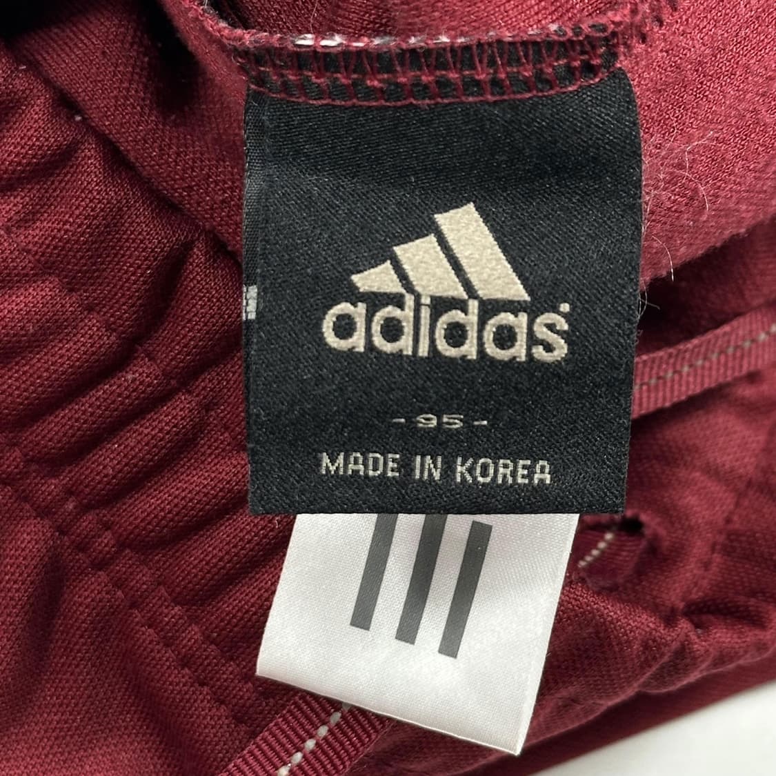 아디다스 오리지널 삼선 버건디 츄리닝 바지 (M) 상품이미지5