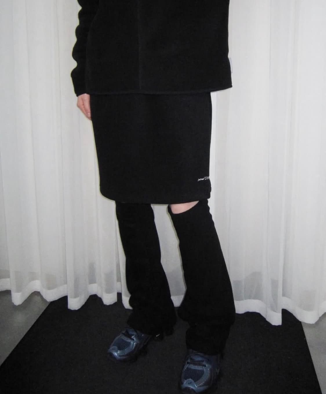 Jichoi comfort 24-006 플리스 스커트 팬츠 1사이즈 상품이미지1