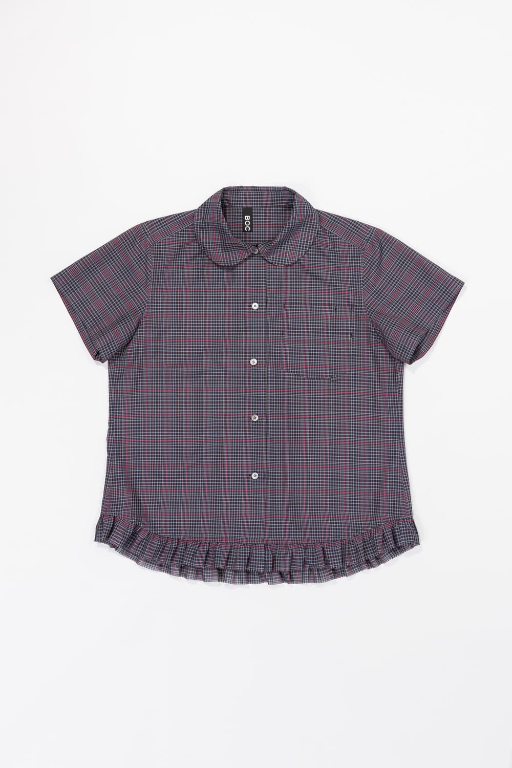 복복 마미 셔츠 네이비 체크 상품이미지1