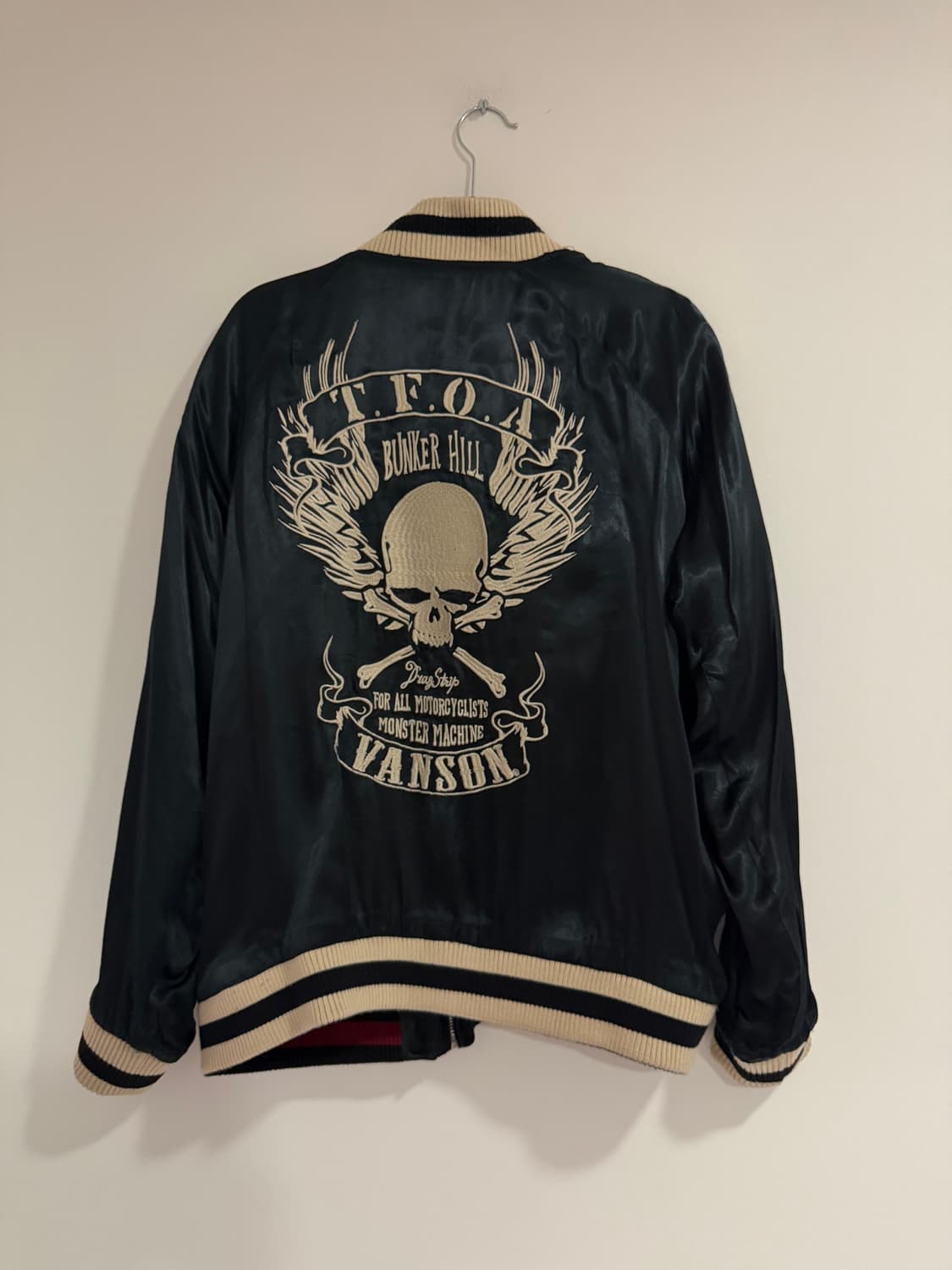 VANSON × T.F.O.A 리버시블 스카잔 상품이미지4