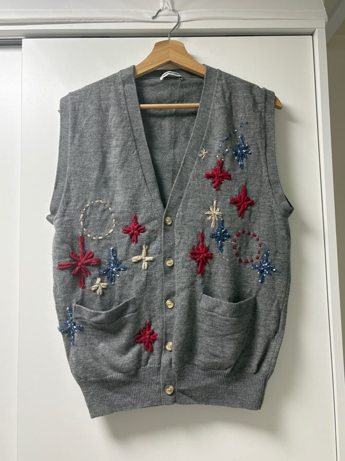 일본 빈티지 니트 조끼 상품이미지1