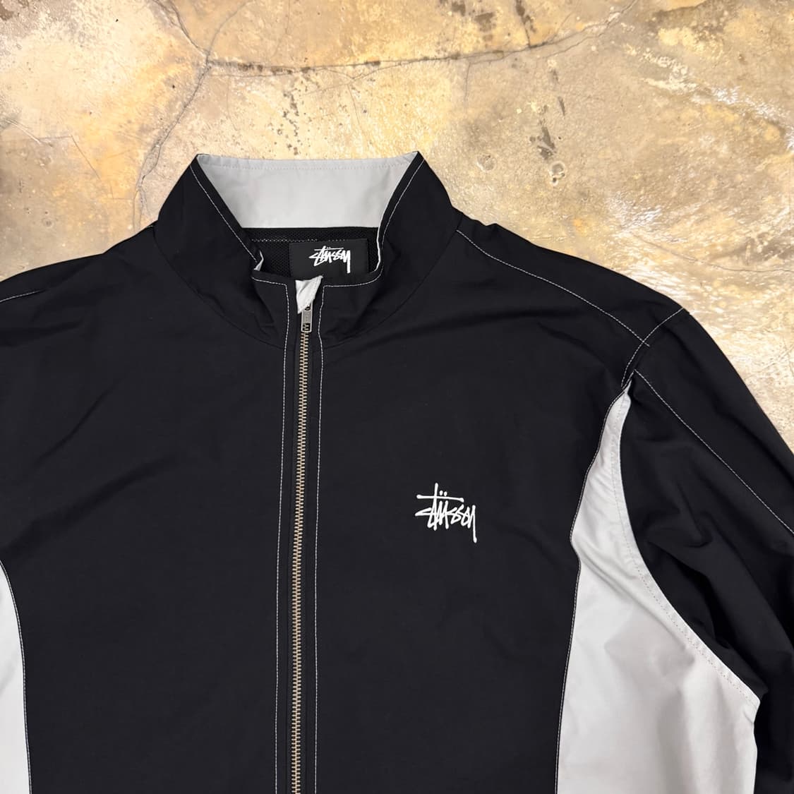 스투시 패널 트랙 자켓 블랙 상품이미지4