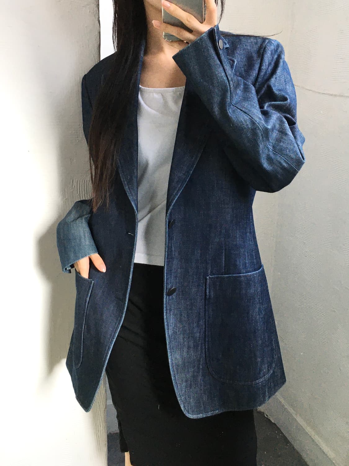 Maison Margiela 마르지엘라 데님 투버튼 블레이저 상품이미지1