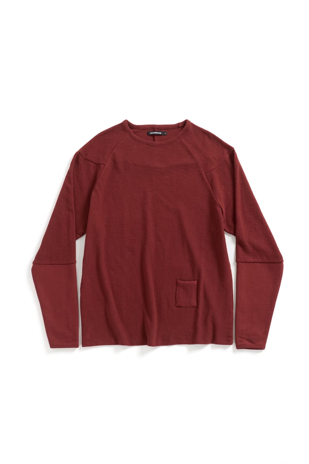 [3] 해칭룸 Incision Tee Dark Red 상품이미지1