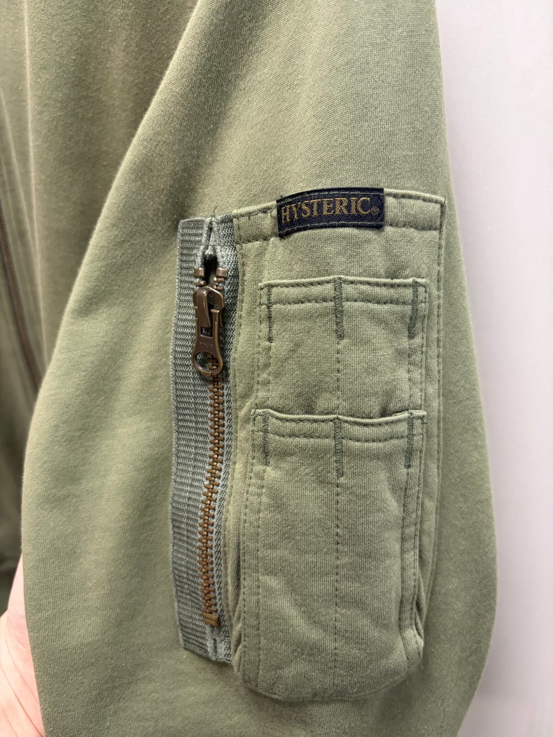 히스테릭 글래머 카키 집업 자켓 상품이미지2