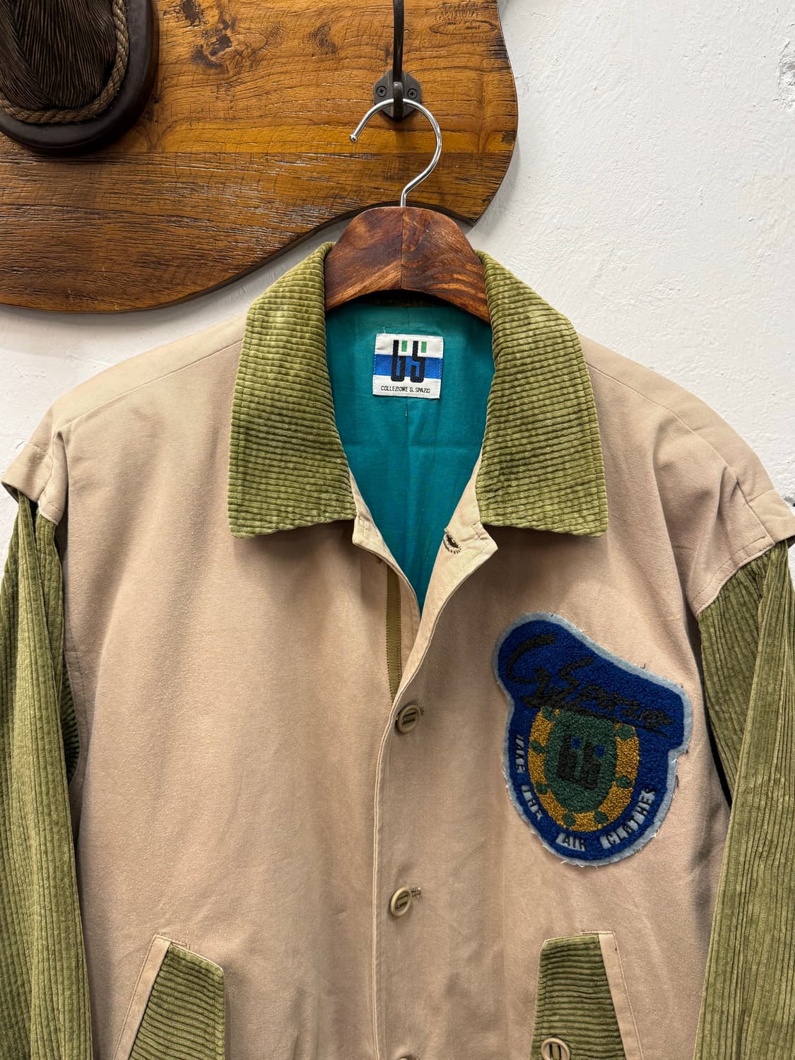 F) 8-90s Japan Corduroy Mix Patch Bomber 상품이미지2