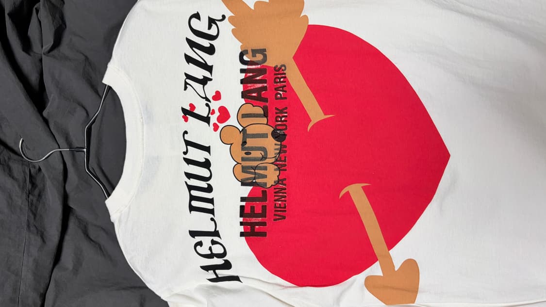 헬무트랭 발렌타인 반팔 티셔츠 M 화이트 상품이미지2