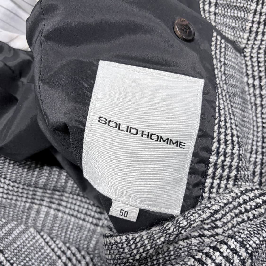 솔리드옴므 오버체크 자켓 상품이미지4