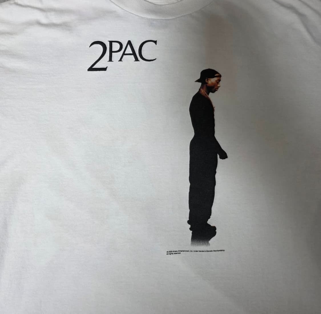 (L) 세인트미카엘 투팍 2pac 화이트 티셔츠 상품이미지2