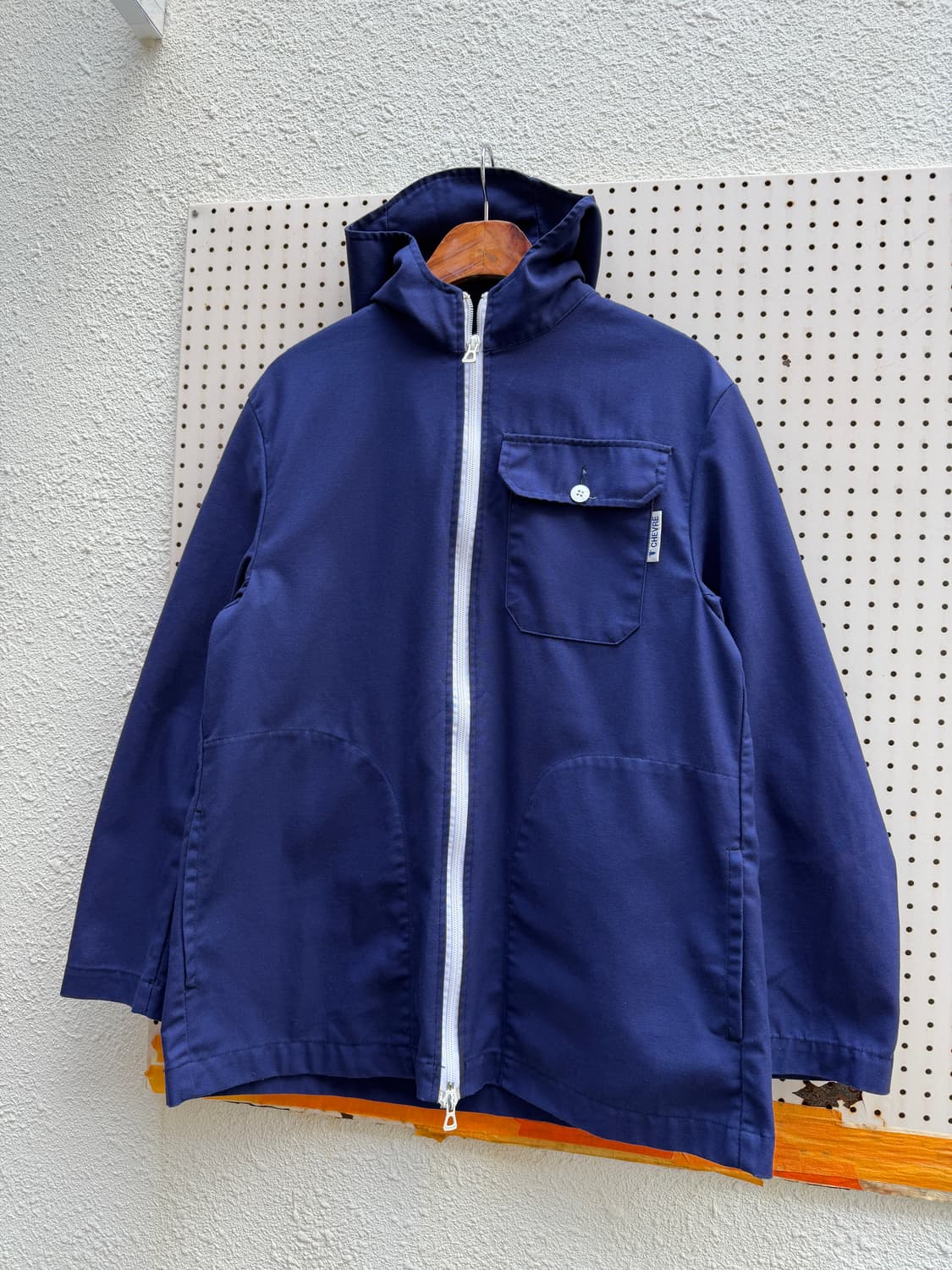 2000s FRENCH CHEVRE HOODED 빈티지 프렌치워크자켓 상품이미지4
