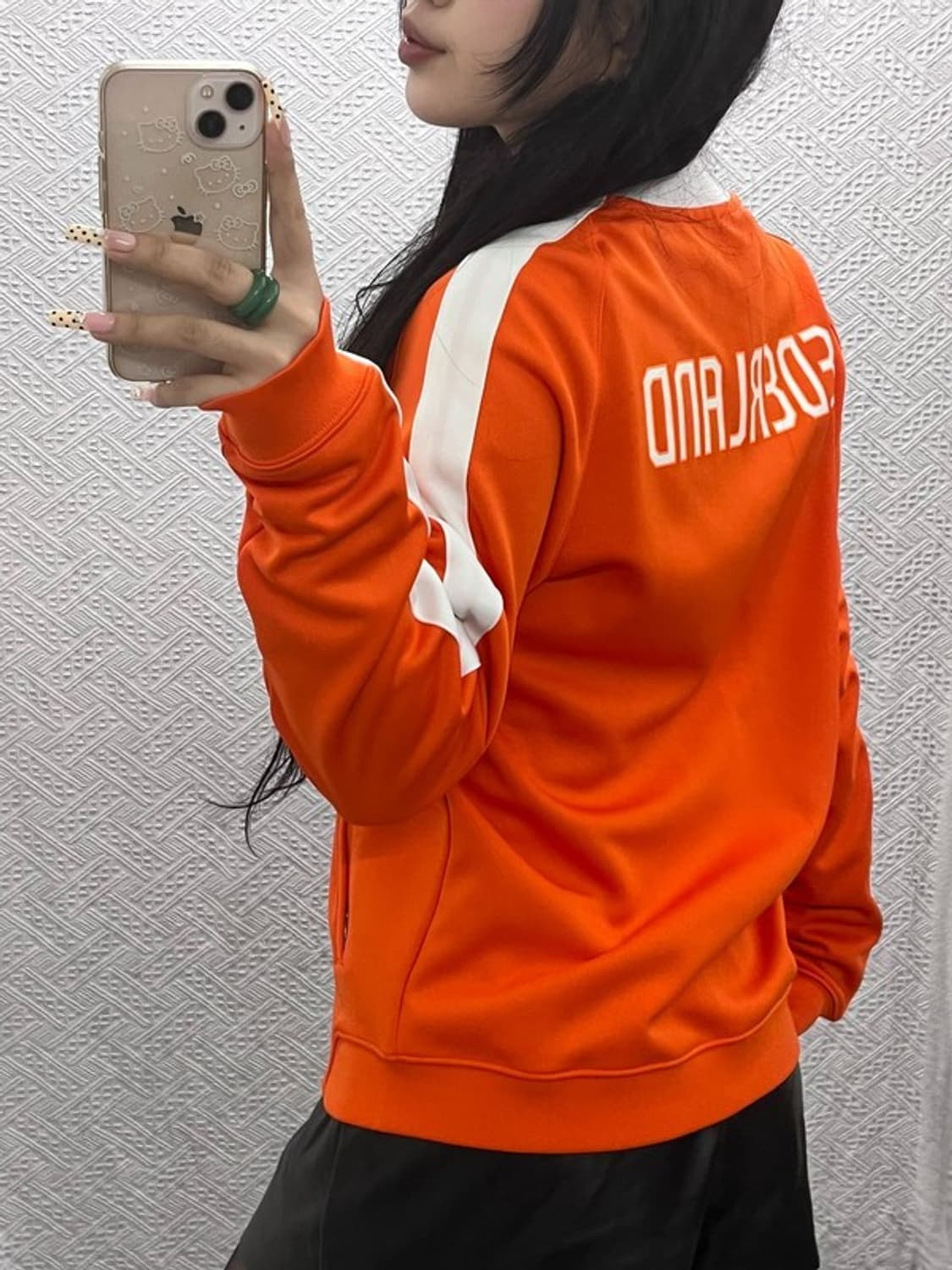 나이키 네덜란드 13-14 국대 Y2K 오렌지 져지 집업 L C09610 상품이미지2