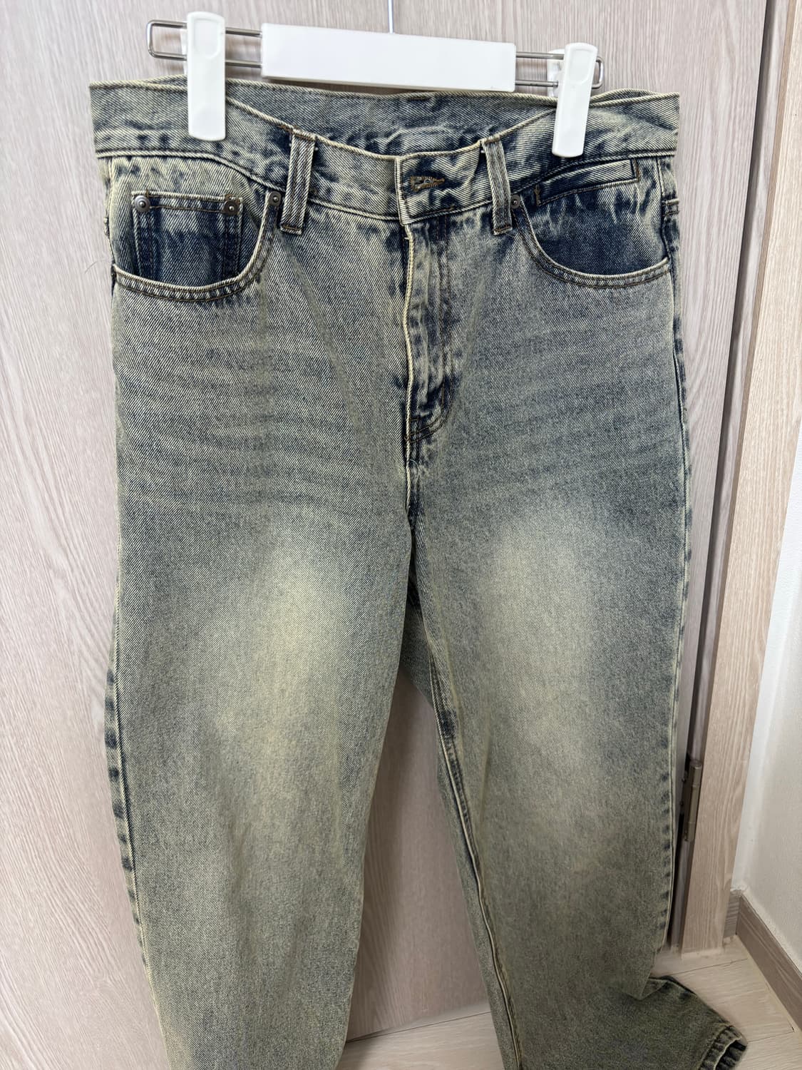 노이어 클래식 스트레이트 데님팬츠 (라이트블루) 48 상품이미지1