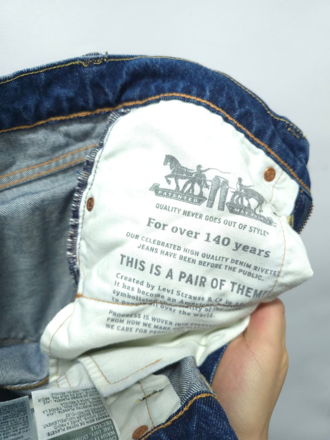 리바이스 여성 512 슬림 테이퍼드 중청 데미지진(28) 상품이미지10