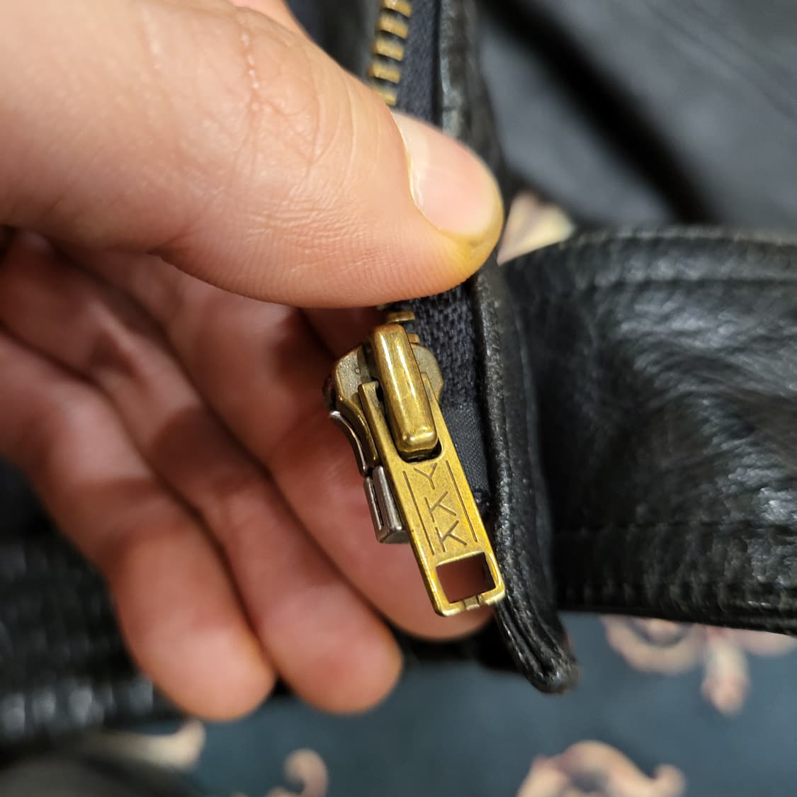 90s Japan 레더 자켓 (M) 상품이미지9