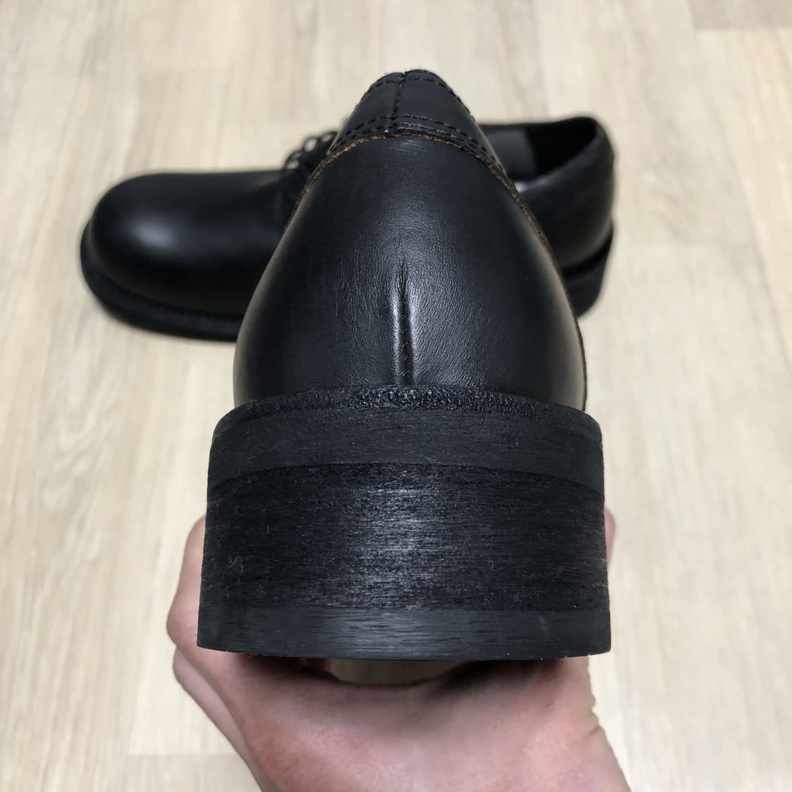 (275) 로맨틱 무브 더 아미 더비 슈즈 컷오프 블랙 더비 275 상품이미지4