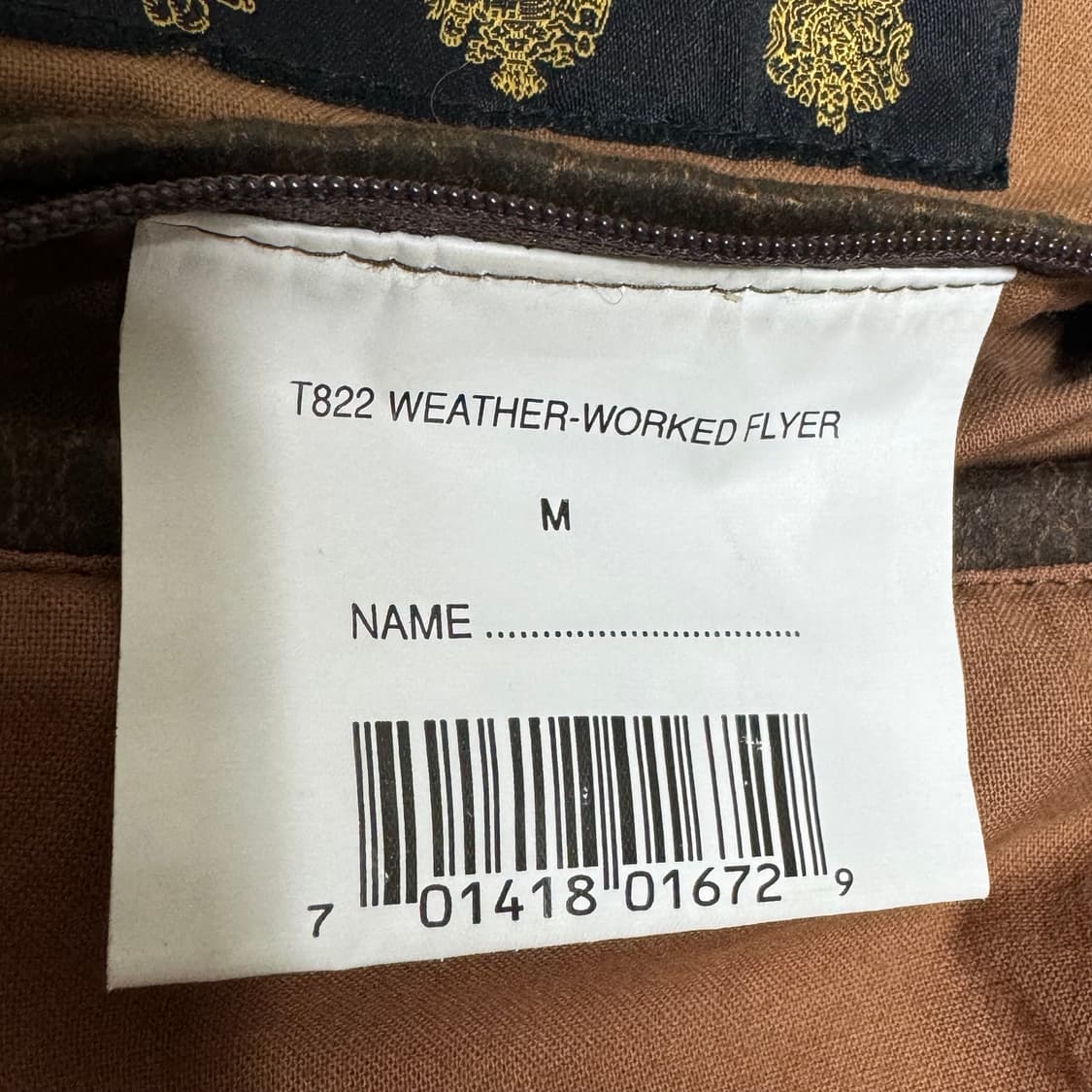 바버 웨더 워크 플라이어 자켓 M 상품이미지4