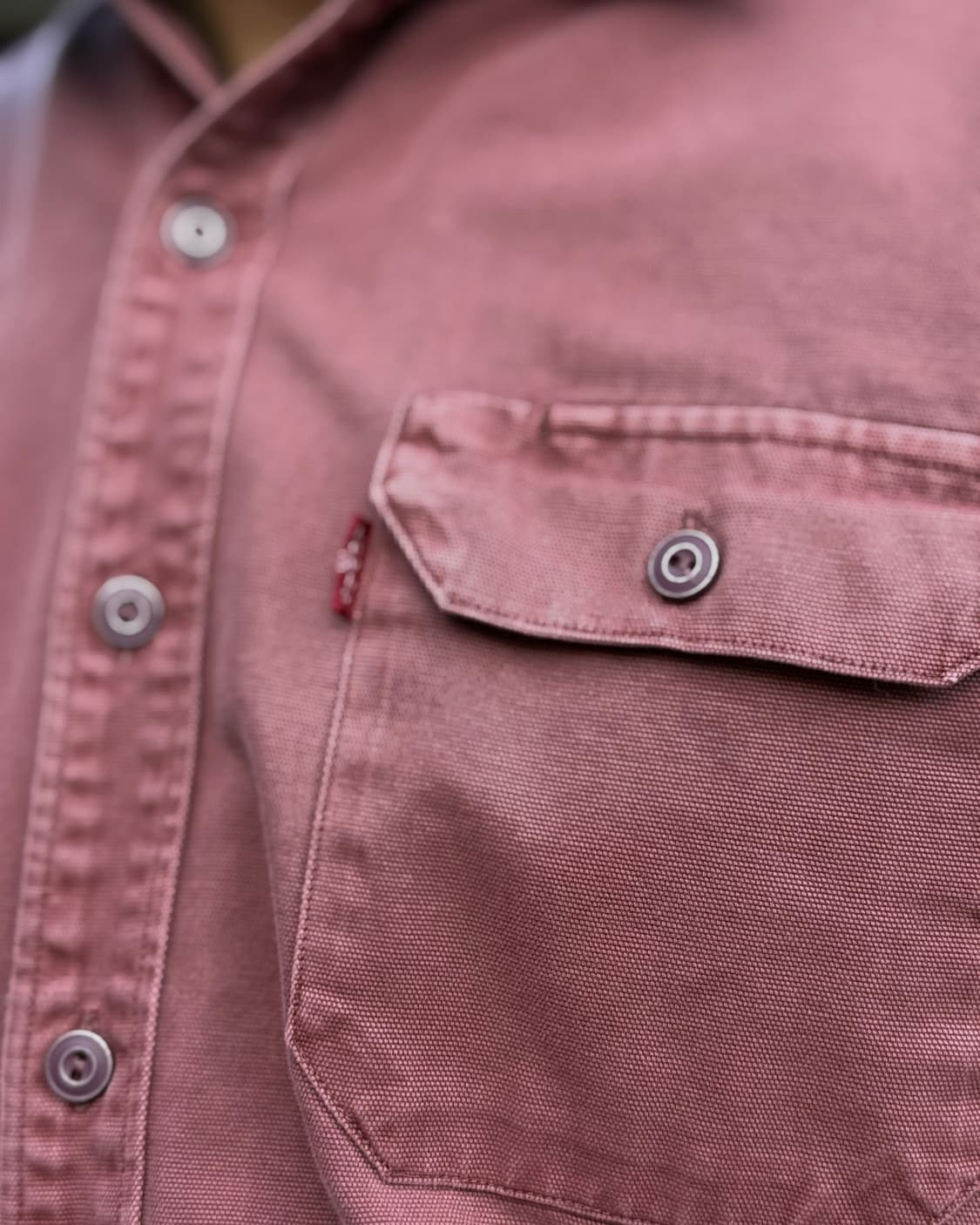 리바이스 가먼트다잉 코튼 셔츠 L 상품이미지9