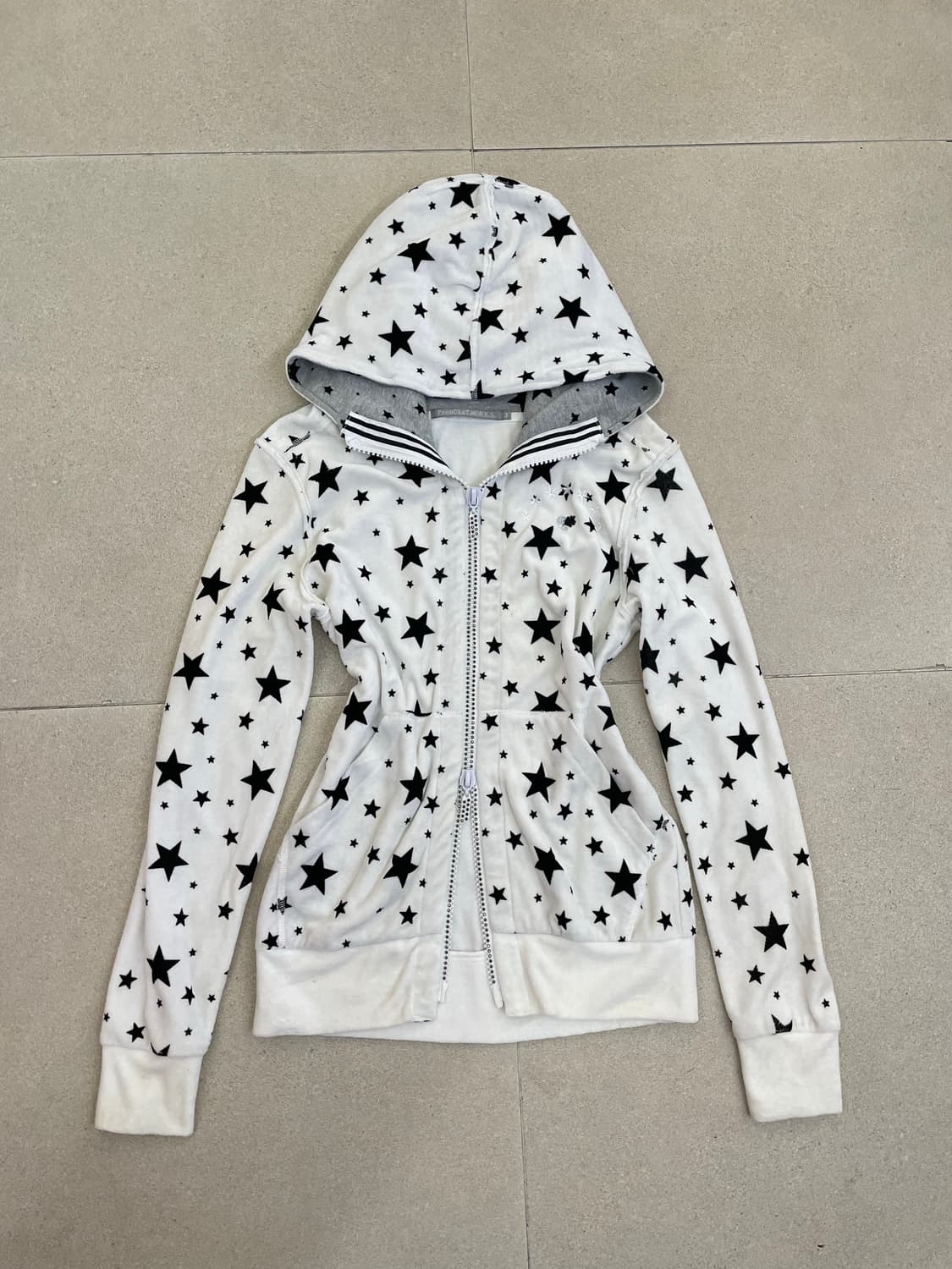 화이트 스타 스컬 후드집업 상품이미지2