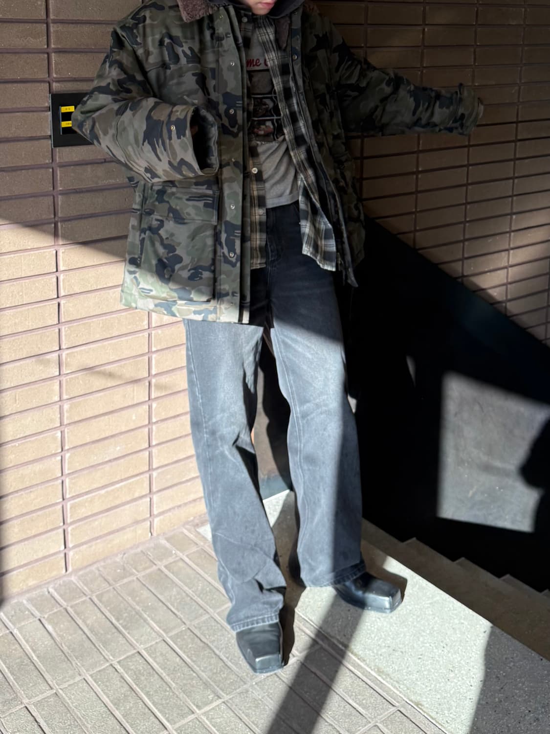 Yiyae 카모 워커코트 L 상품이미지3