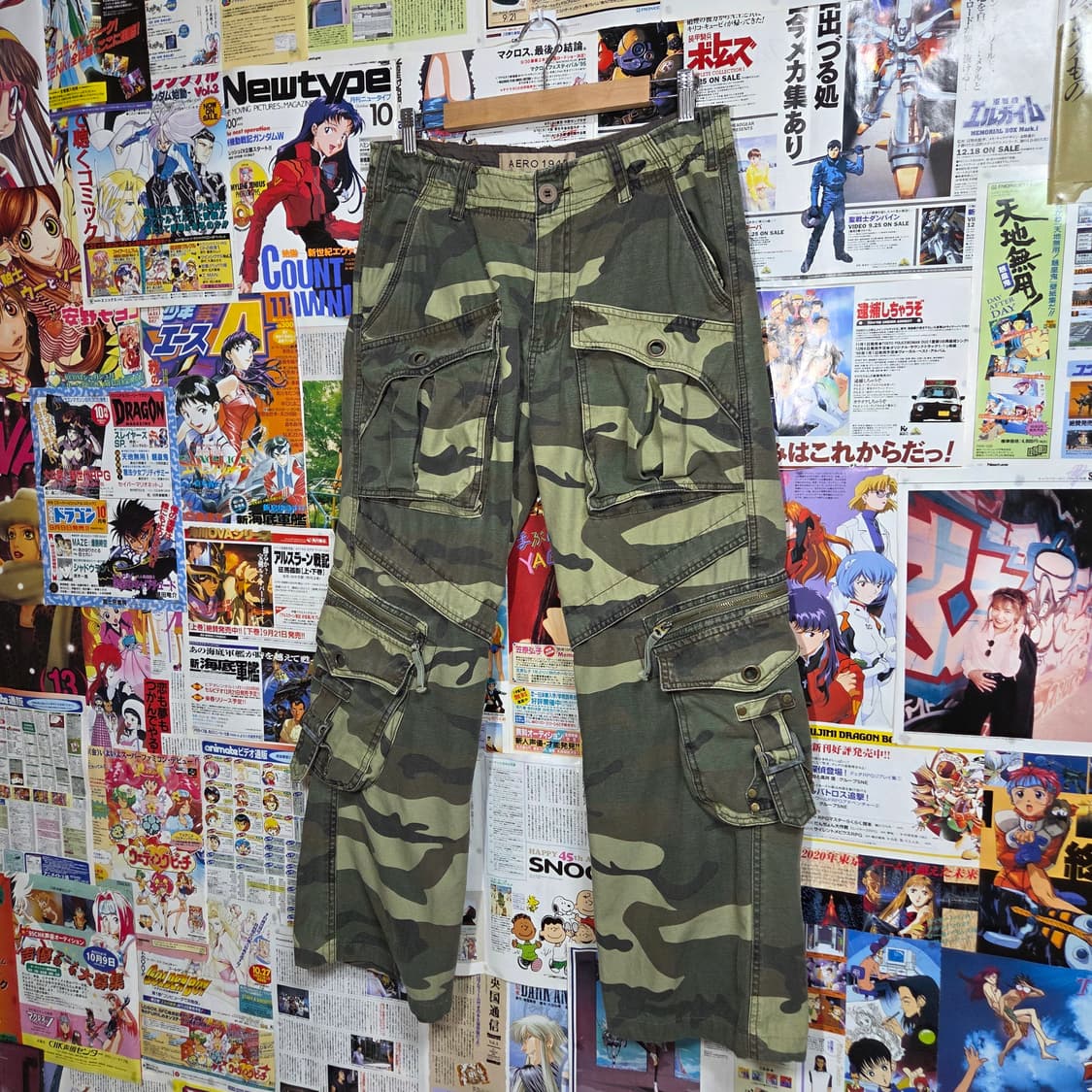 빈티지 카모 멀티포켓 카고 팬츠 상품이미지2