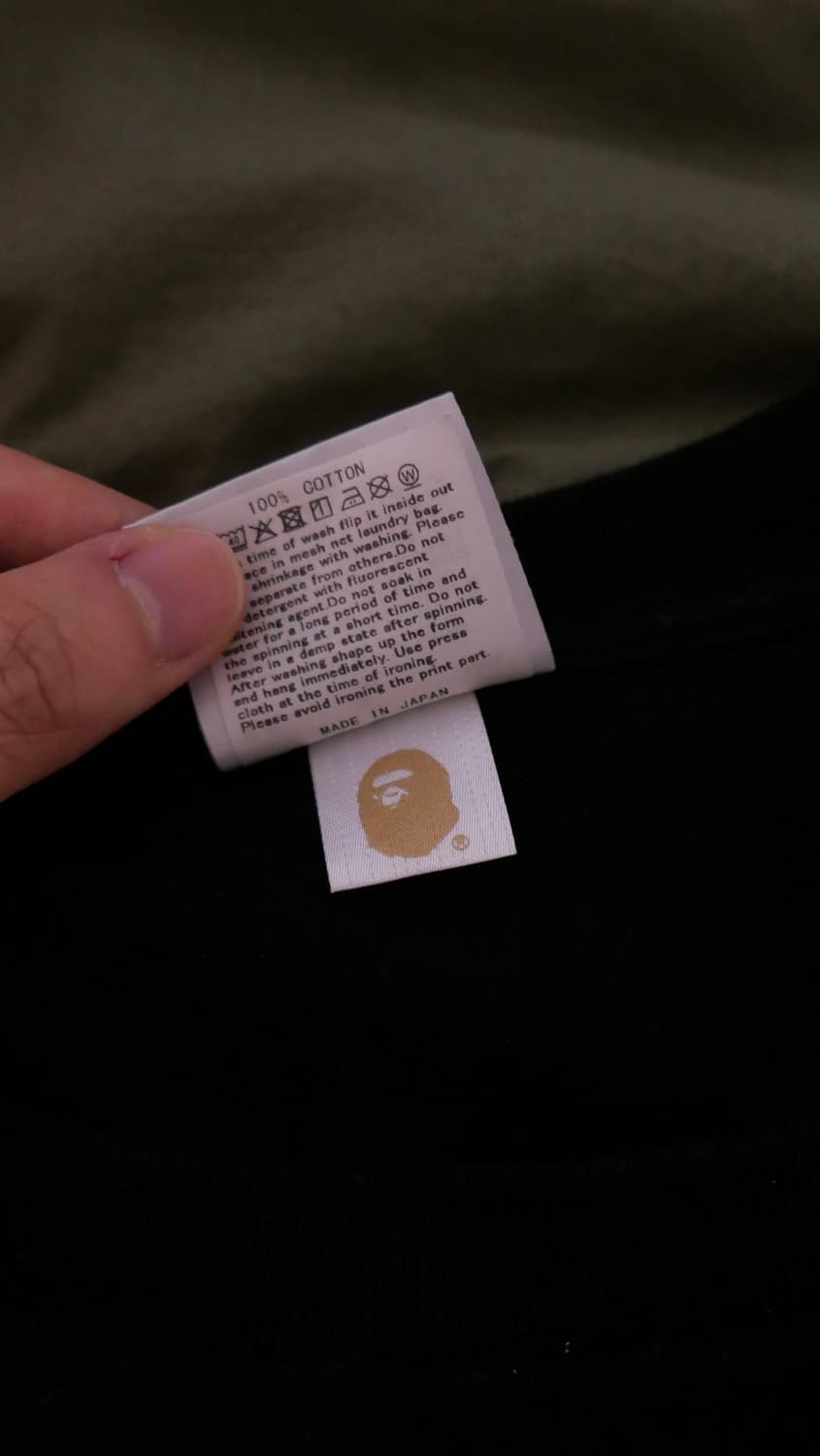 꼼데x베이프 콜라보 오사카 한정 반팔 상품이미지3