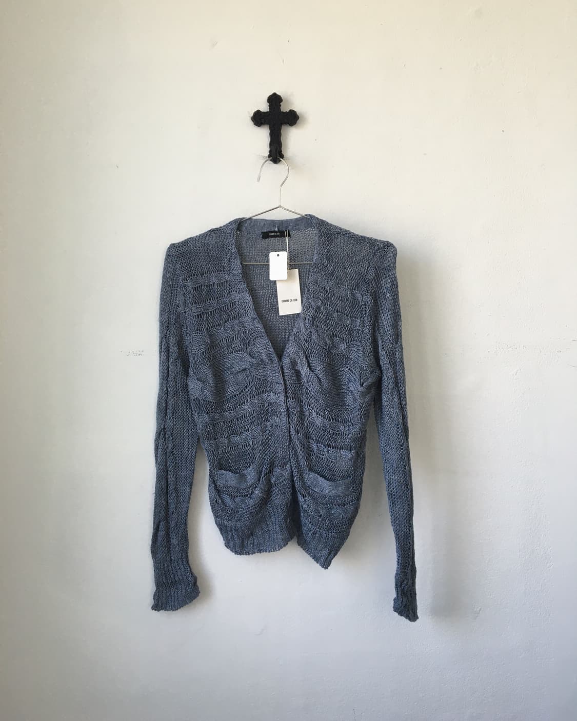 Cable pattern knit cardigan 상품이미지1