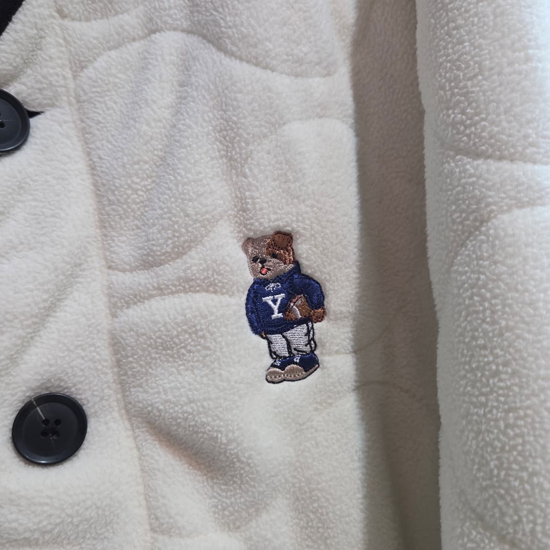 Yale 예일 엠브로이더리 댄 카라리스 퀼팅 플리스 자켓 상품이미지4