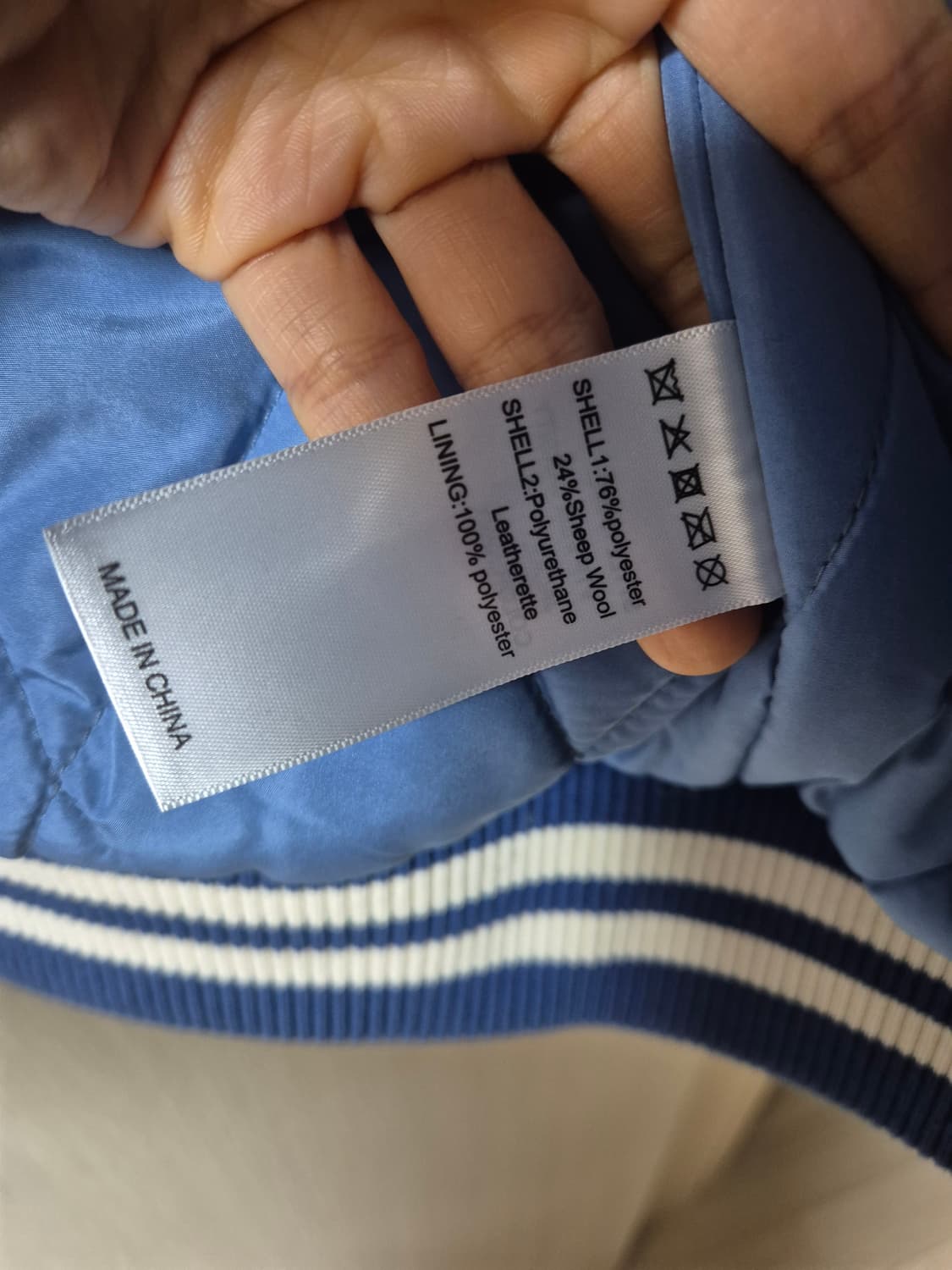 반디더핑크 X SM 엔터테이먼트 아티스트 바시티 자켓 S 점퍼 상품이미지7