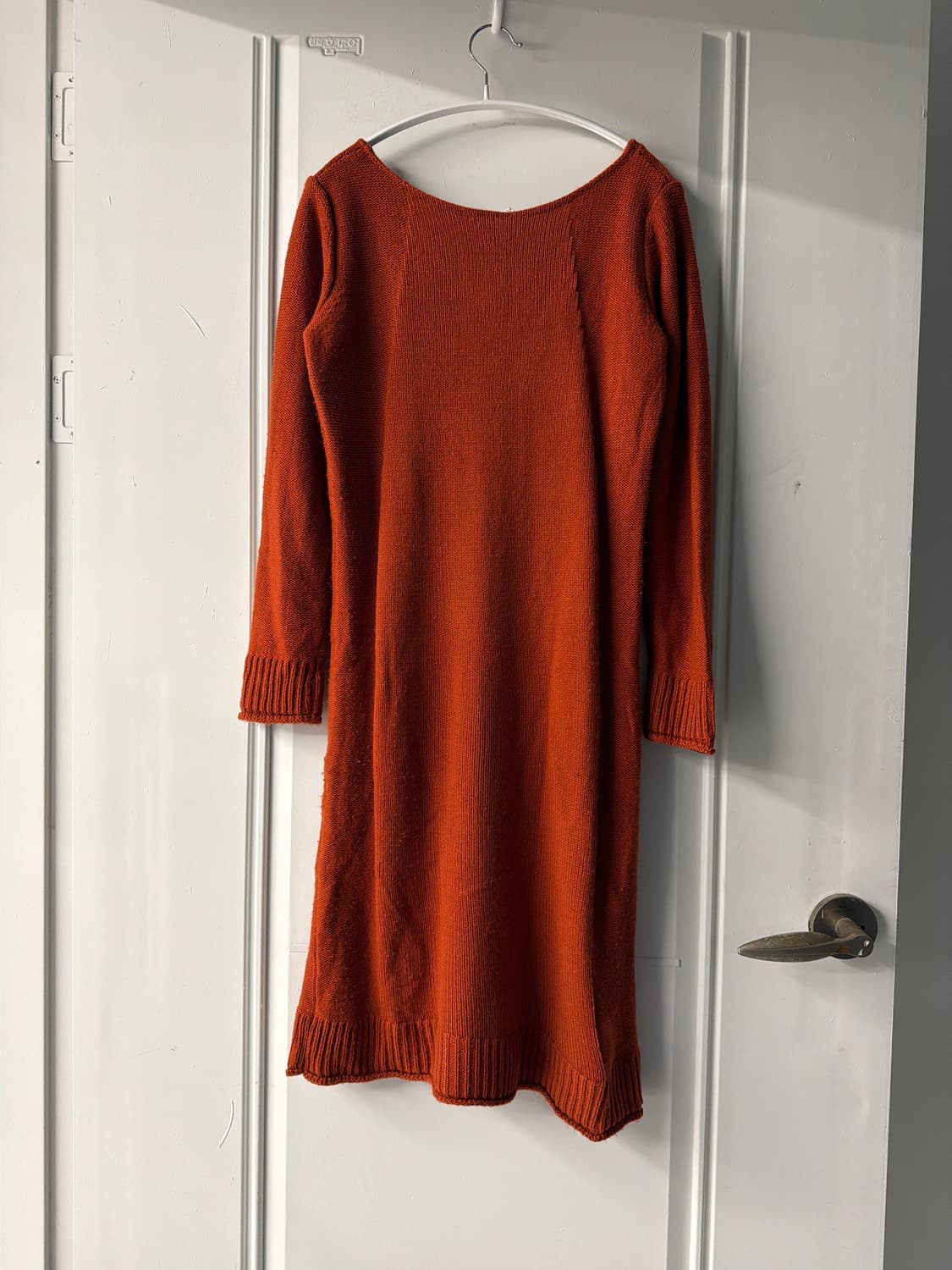 일본빈티지 브릭오렌지 니트 롱원피스 상품이미지8