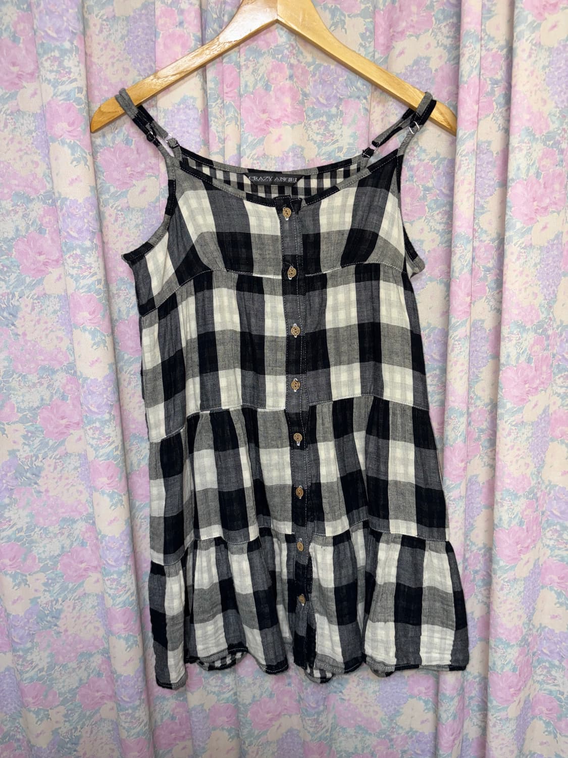 블랙 체크 슬리브리스 상품이미지6