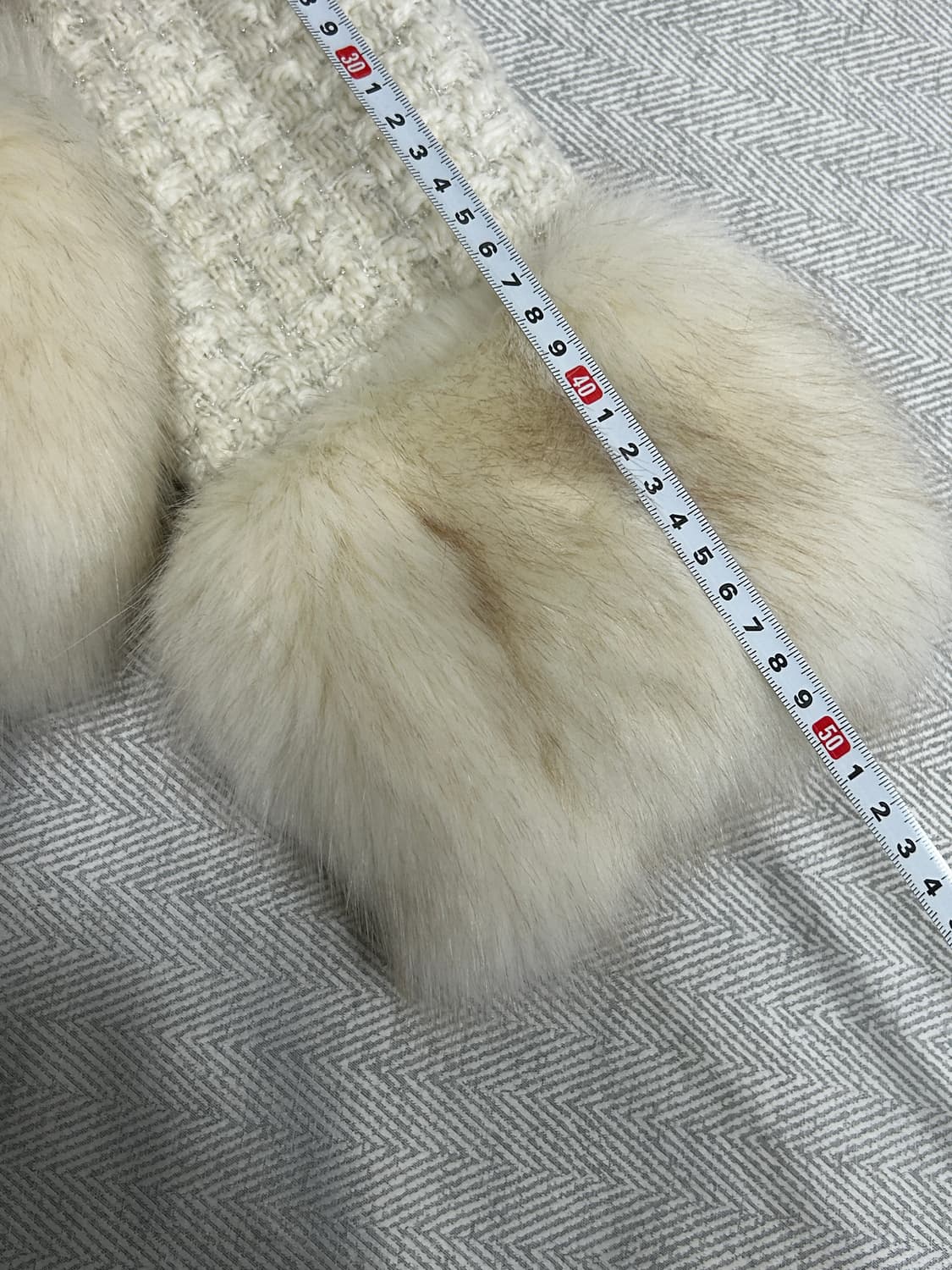 Been 화이트 퍼 트위드 자켓 상품이미지10