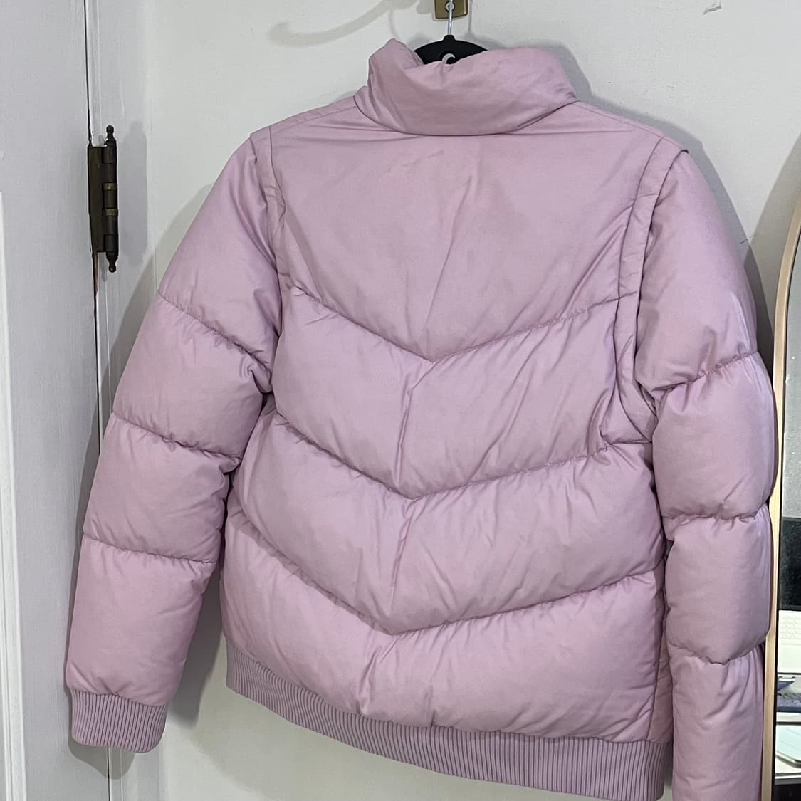 나이키 조끼 탈부착 패딩 연보라색 상품이미지2