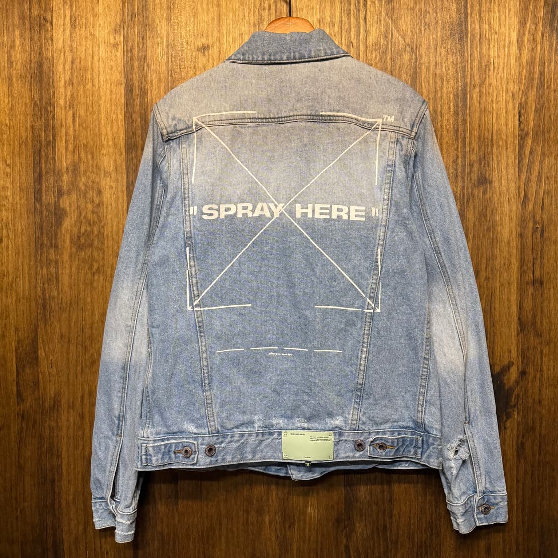 OFF-WHITE big logo washing denim jacket 상품이미지5