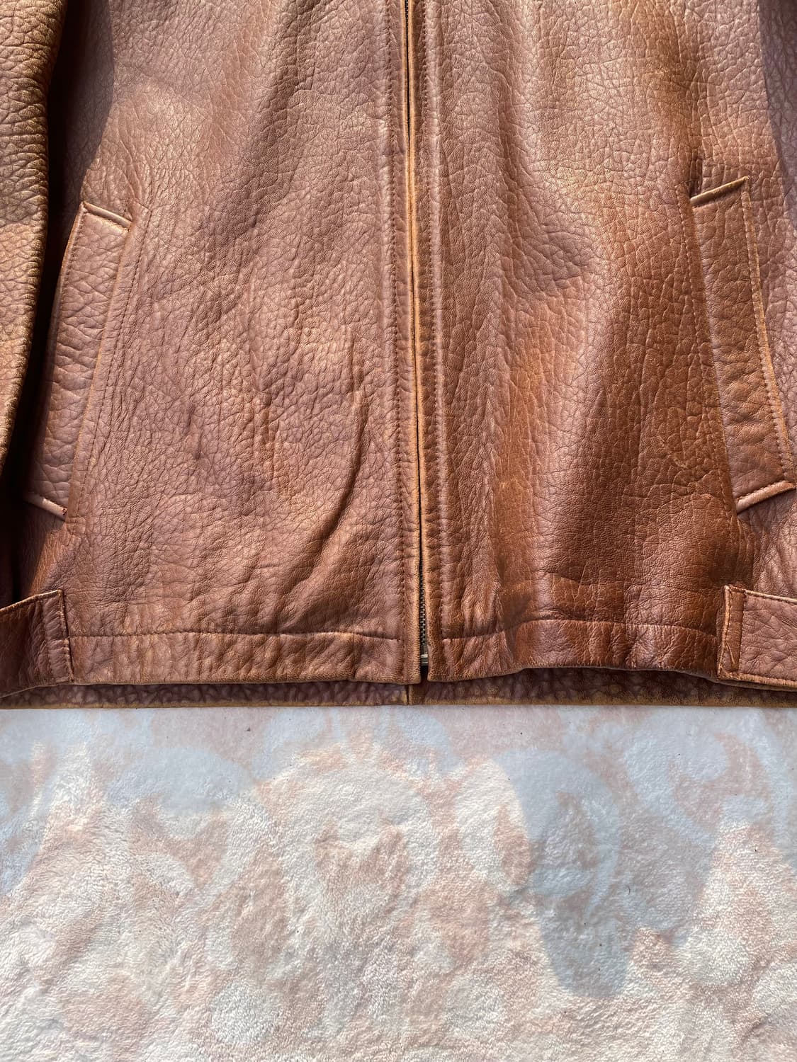 라오 카프리초 빈티지 브라운 램스킨 레더자켓 상품이미지4