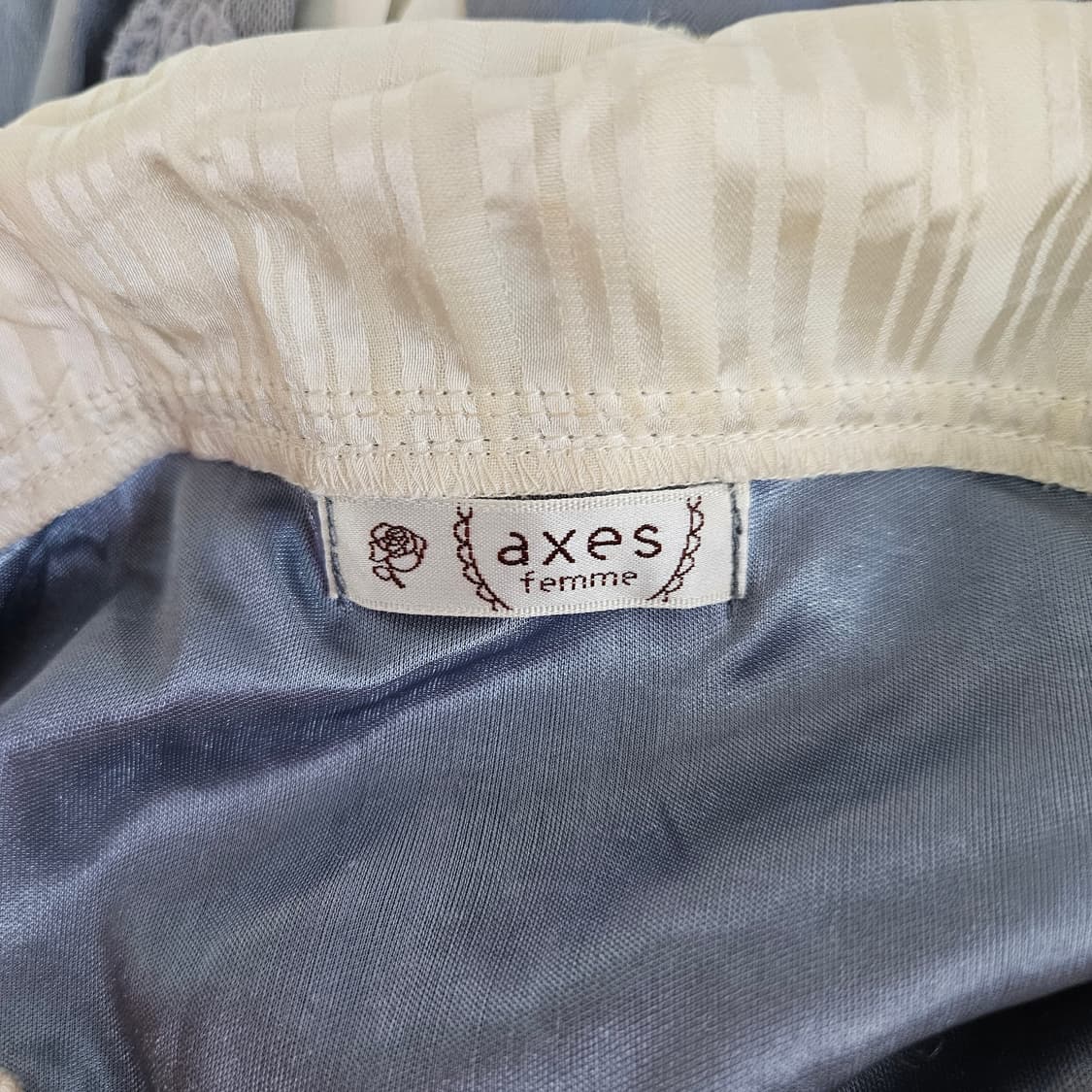 axes femme(액시즈팜) 더스티 블루 레이어드 원피스 상품이미지7