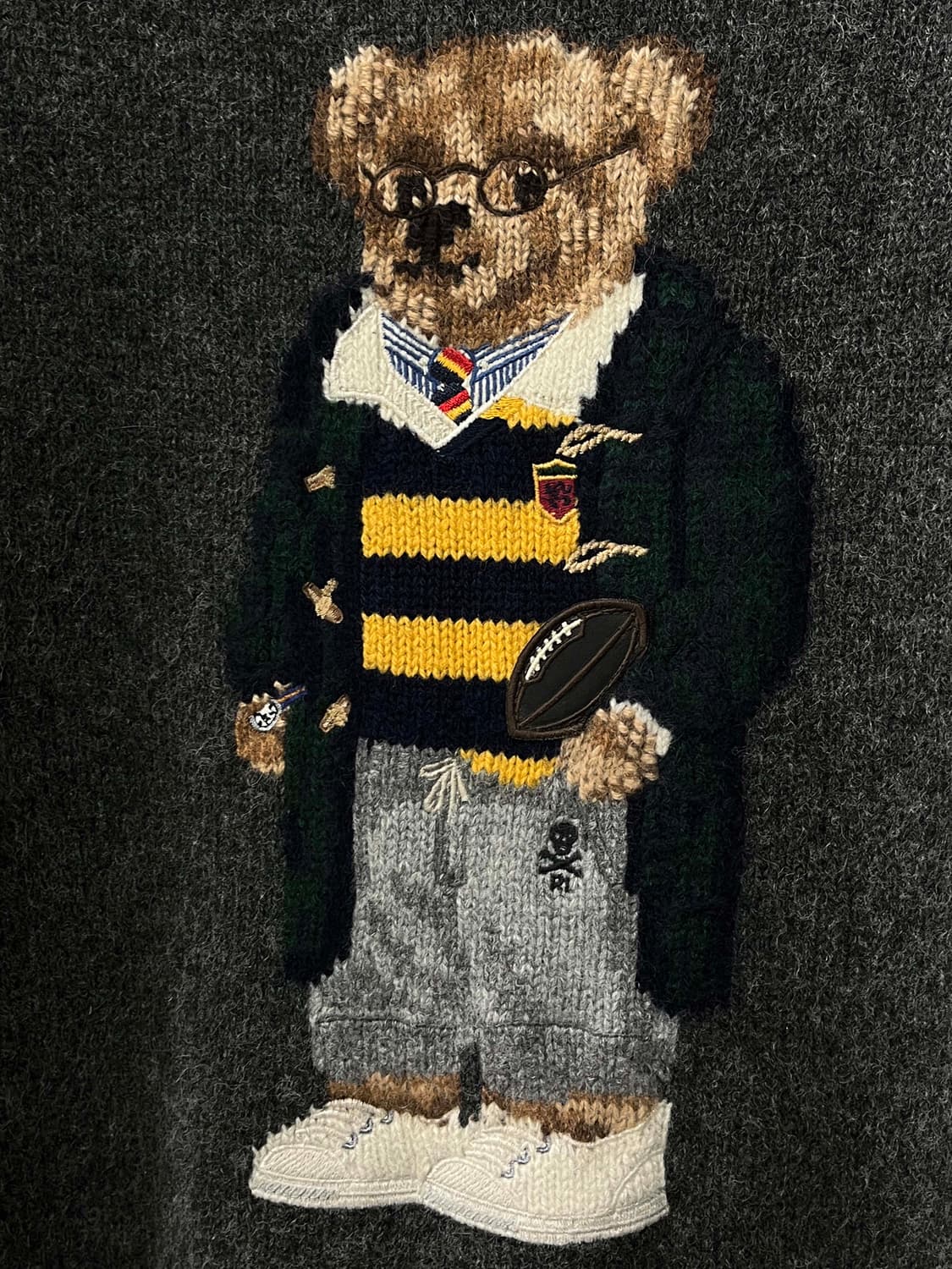 폴로 랄프로렌 50주년 그레이 해리포터 베어 완장 울 캐시미어 니트 상품이미지6