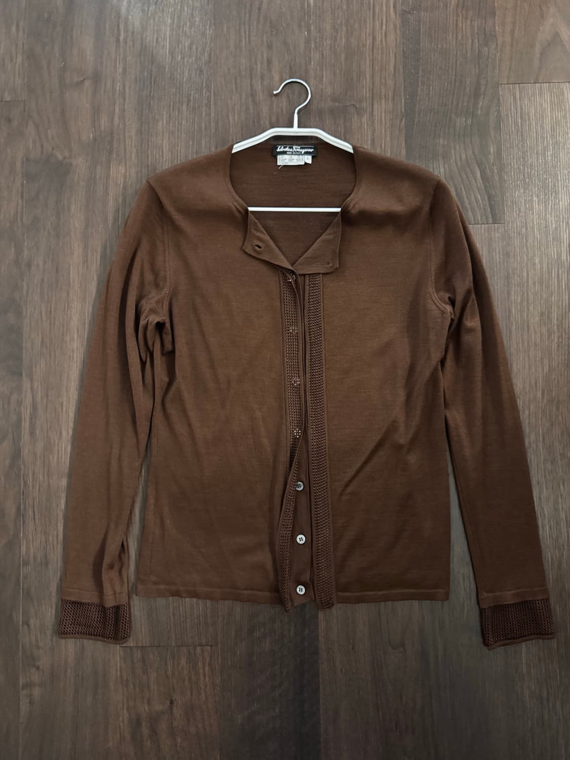 살바토레 페레가모 실크 가디건 상품이미지1