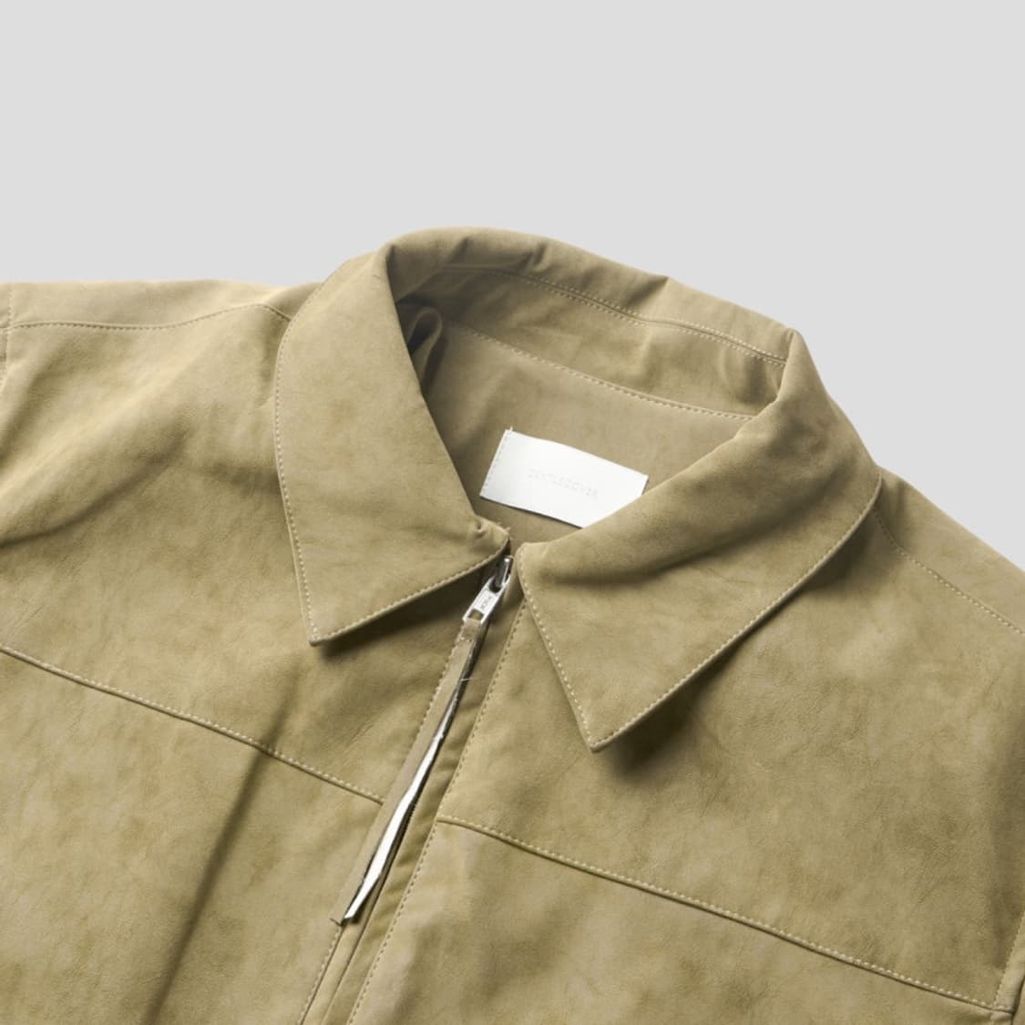 젠틀커버 스웨이드 카키 자켓 상품이미지1