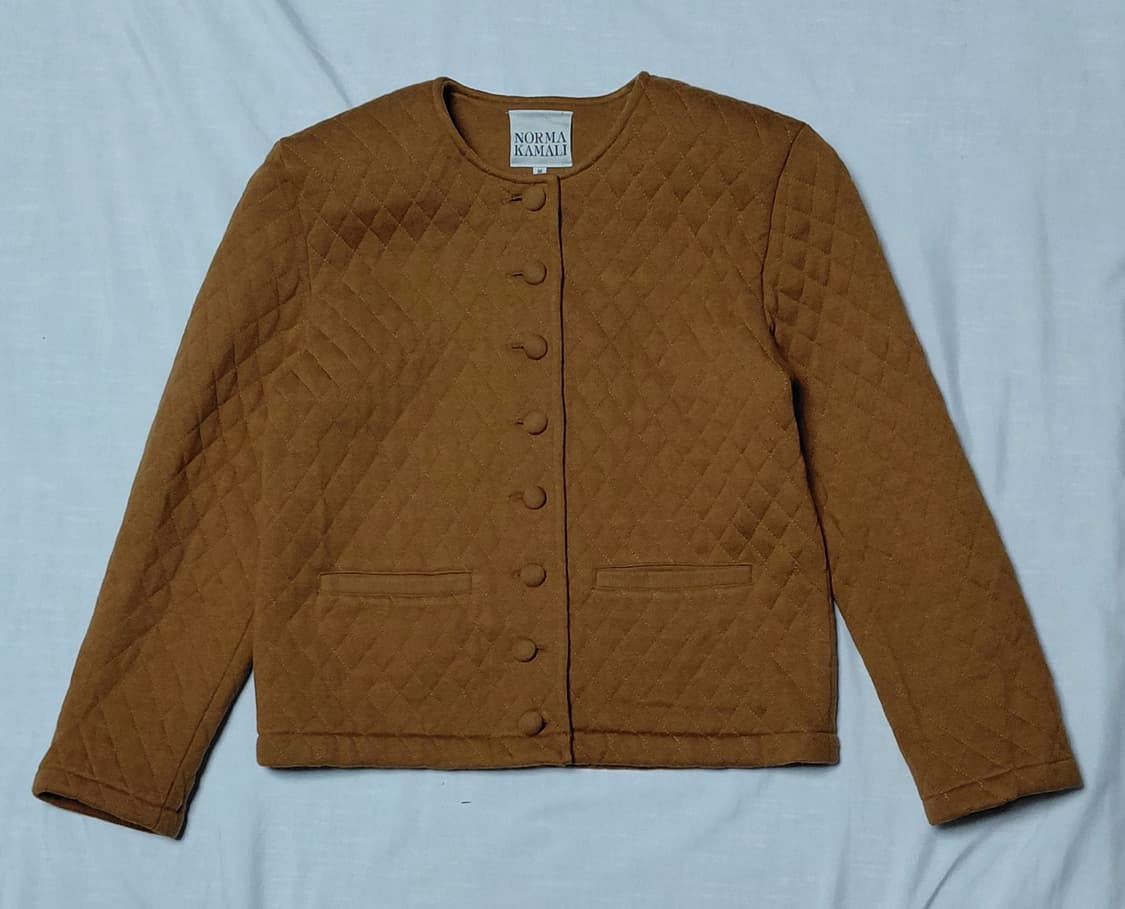 노르마 카말리(Norma Kamali) 다이아몬드 퀼팅 패딩 자켓 - M 상품이미지1