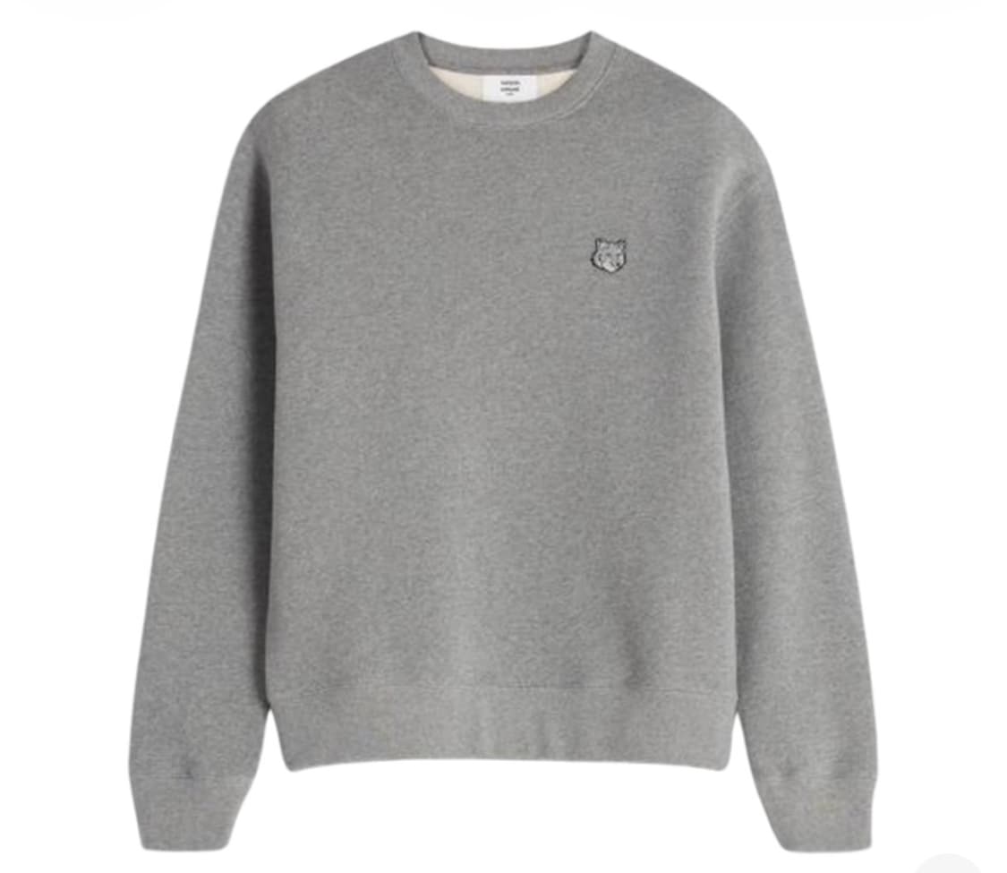 메종키츠네 그레이 맨투맨 그레이 M 오버핏 상품이미지1