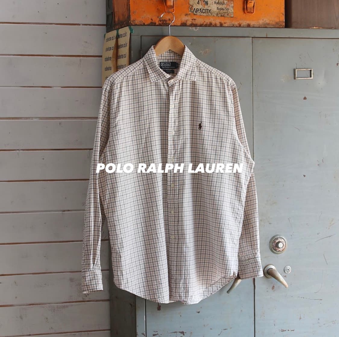 (착용컷) 폴로 랄프로렌 클래식 체크 셔츠 (L) 상품이미지1