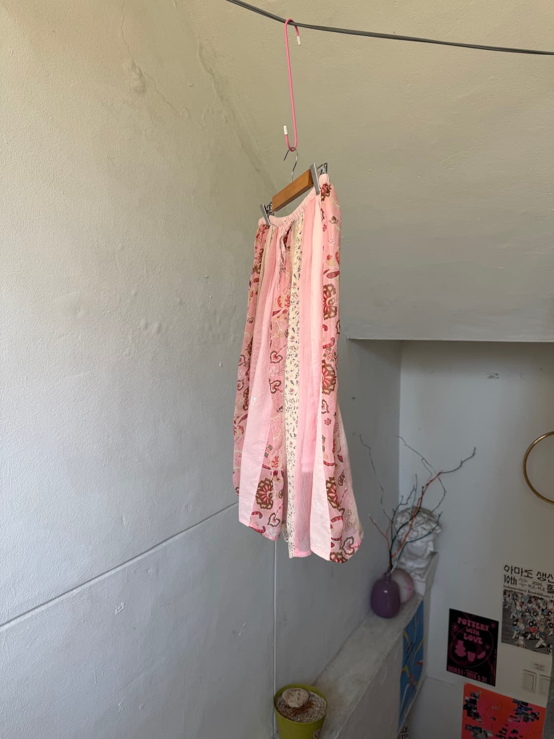 패치 프린트 플레어 미디 스커트 상품이미지5