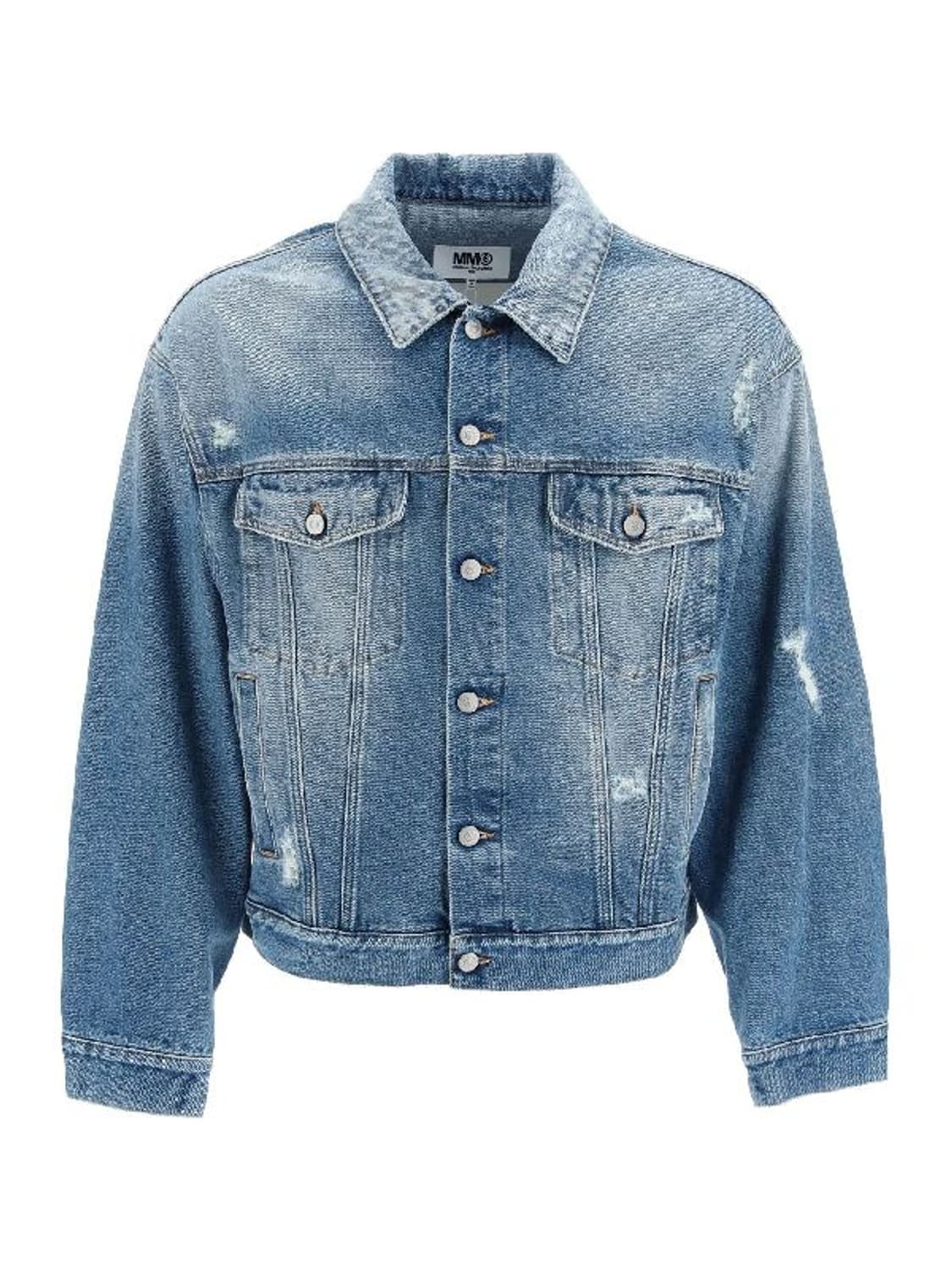 mm6 디스트레스 데님 자켓 상품이미지1