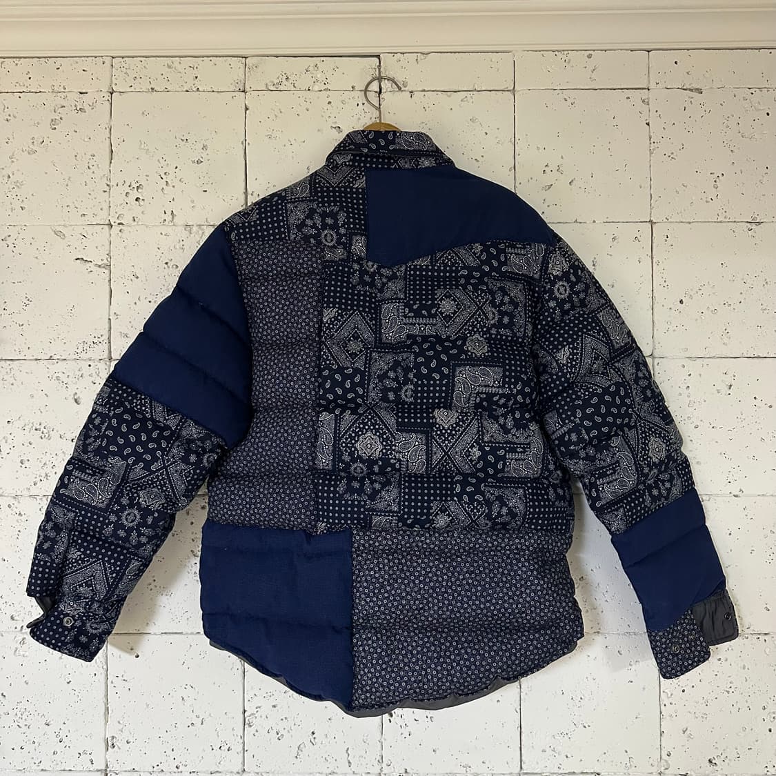 L 어블루 가먼츠 페이즐리 패딩셔츠 양면 상품이미지4